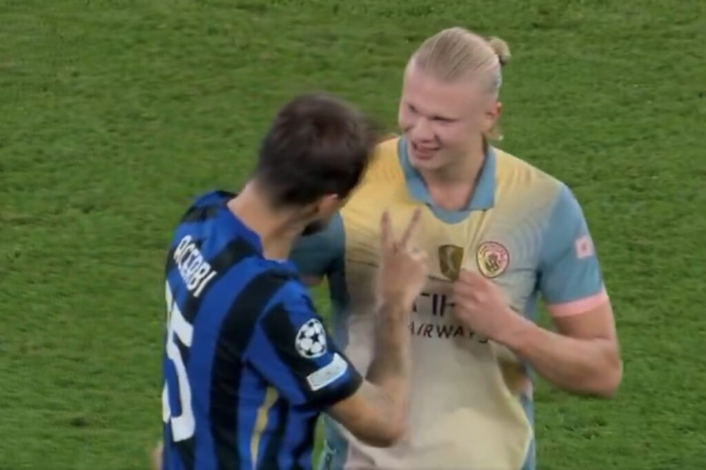 VIDEO – Acerbi-Haaland Banter: “It’s the second time”