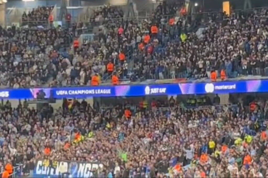 VIDEO – Inter’s cheering lesson: only they can be heard at the Etihad!