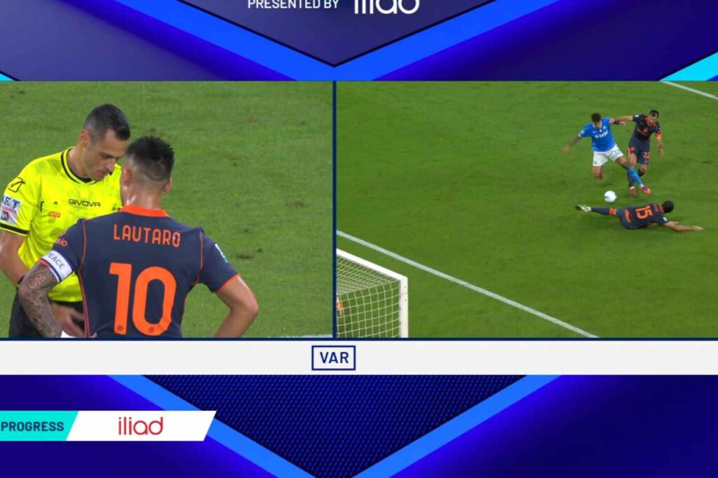 Slow motion Napoli-Inter: “Referee in delay, it was a soft penalty”