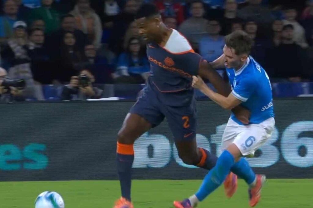 Why wasn’t Gilmour sent off in Napoli-Inter