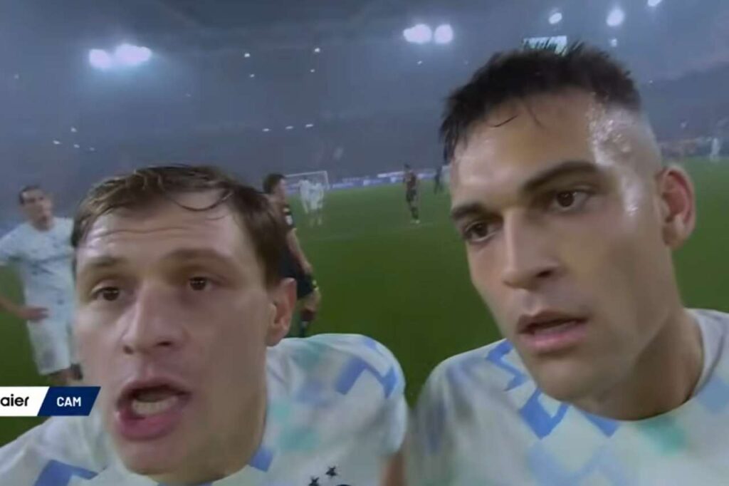 The Ref Cam REVEALS the dialogue between Doveri and Barella about the yellow card