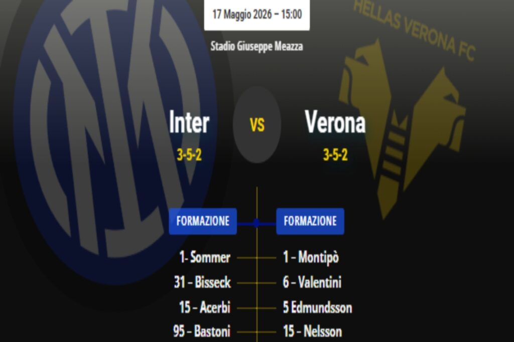 Probable line-ups Inter-Verona: Chivu changes 6!